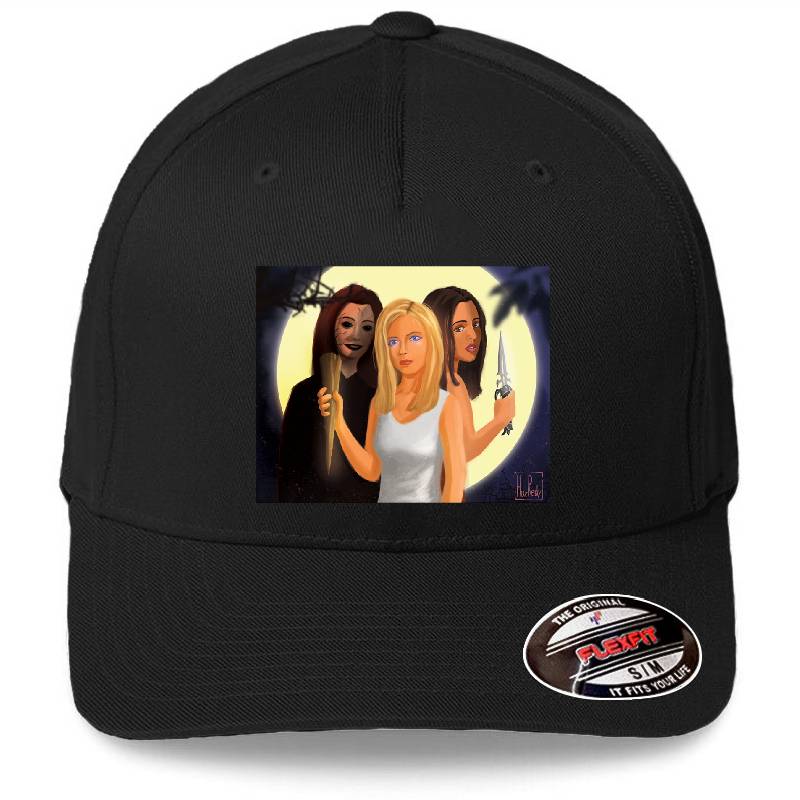 Buffy The Vampire Slayer-Buffy Faith Willow Premium Flat Bill Snapback Caps