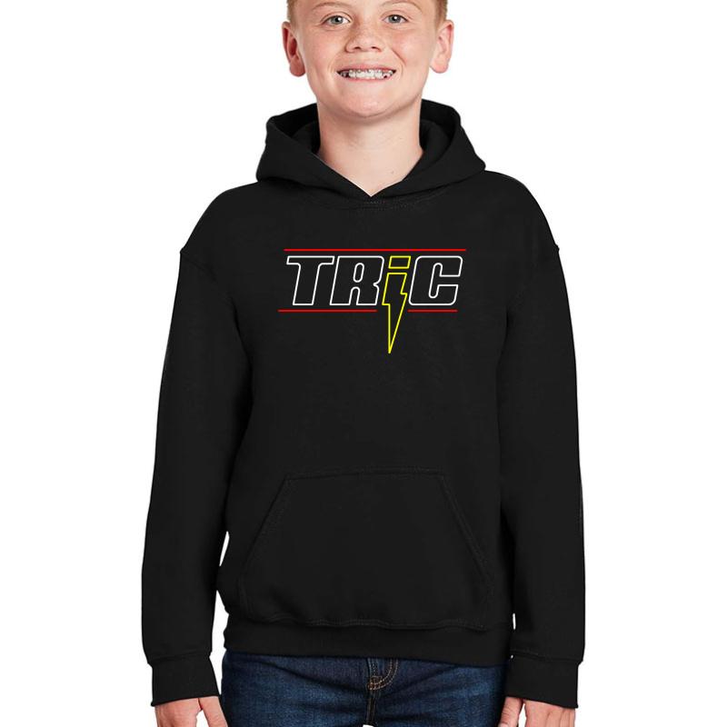 Tric Logo Youth Hooded Sweatshirt Boy Black