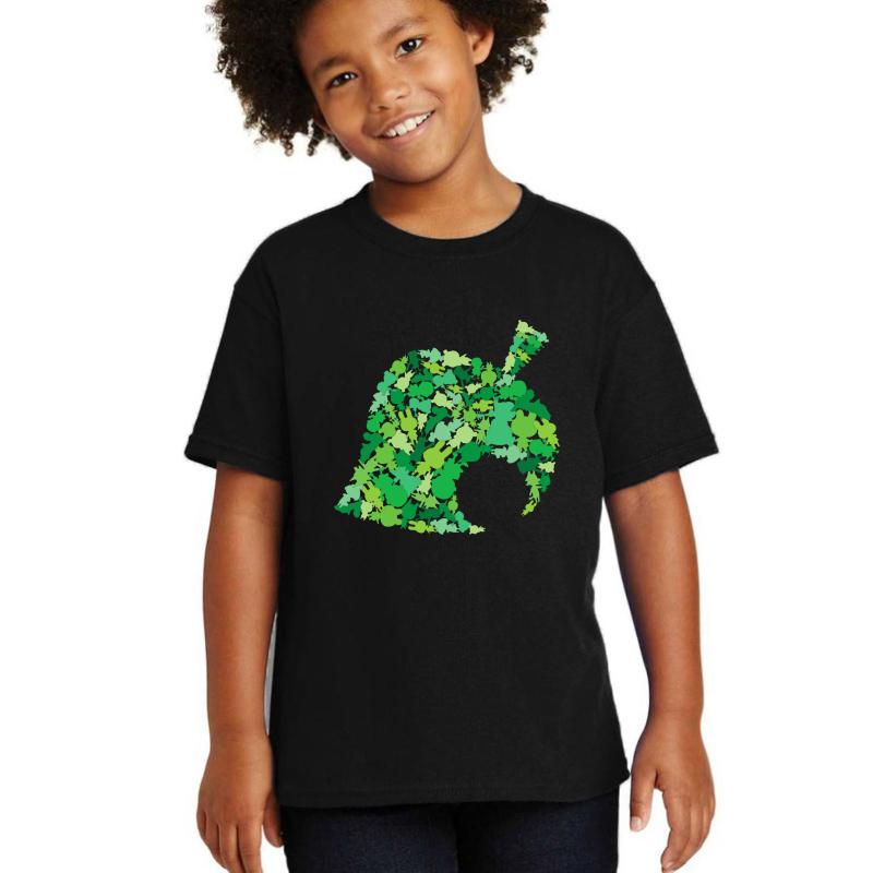 Animal Crossing New Leaf Youth T-Shirt Boy Black