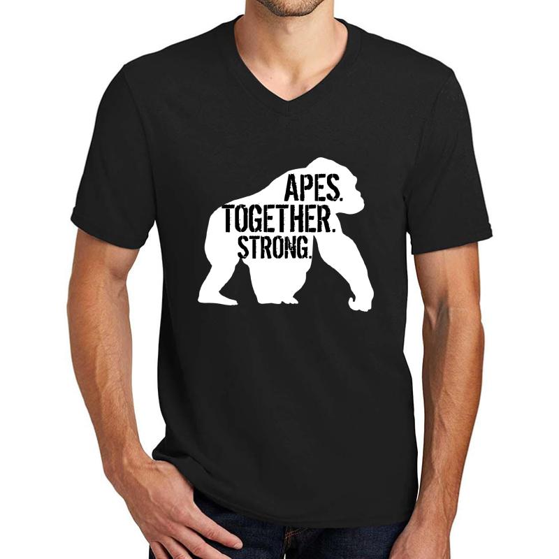 Apes. Together. Strong. Unisex V-Neck T-Shirt Men Black