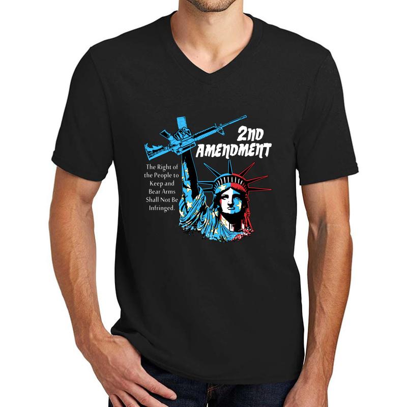 2Nd Amendment - Liberty Unisex V-Neck T-Shirt Men Black