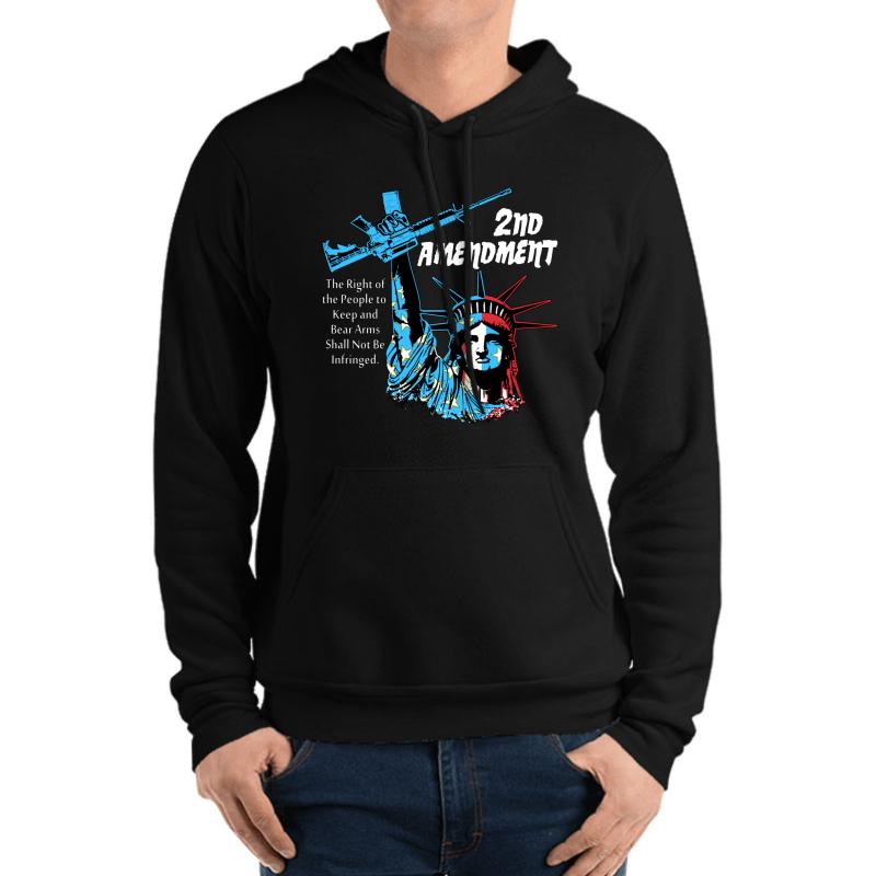 2Nd Amendment - Liberty Unisex Hooded Sweatshirt Men Black