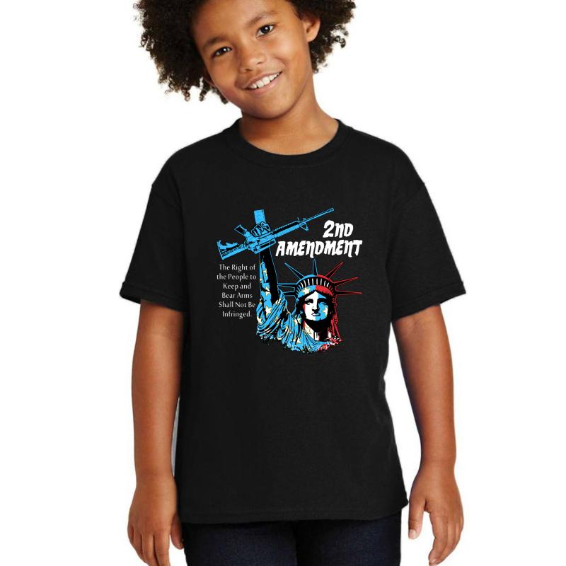 2Nd Amendment - Liberty Youth T-Shirt Boy Black