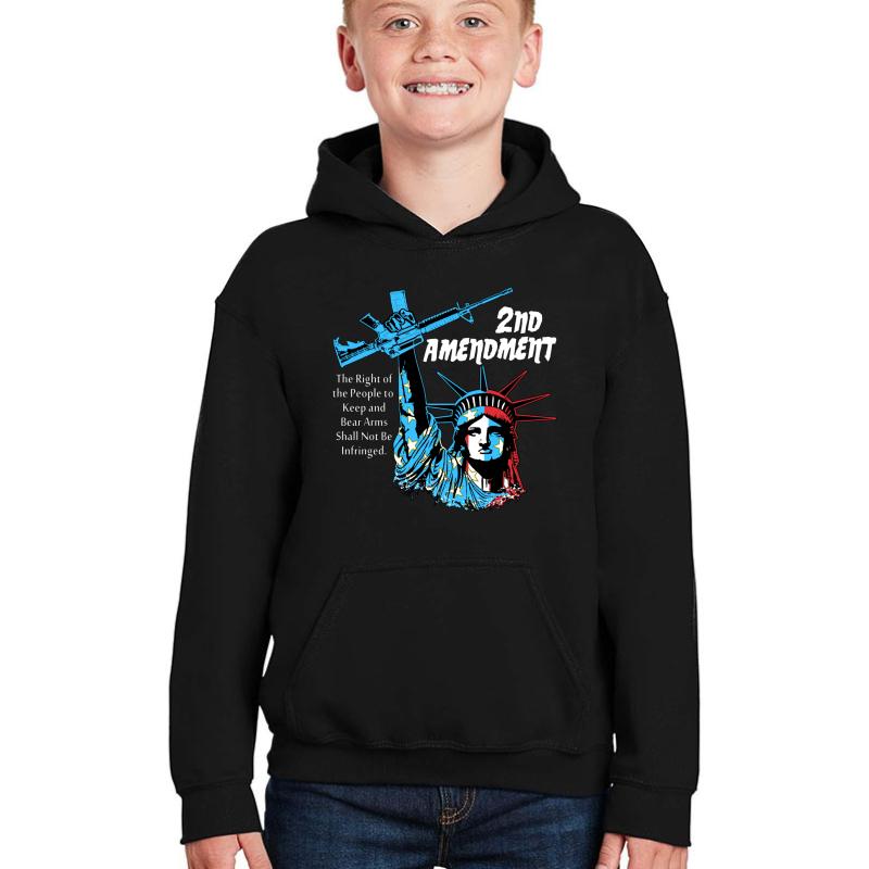 2Nd Amendment - Liberty Youth Hooded Sweatshirt Boy Black