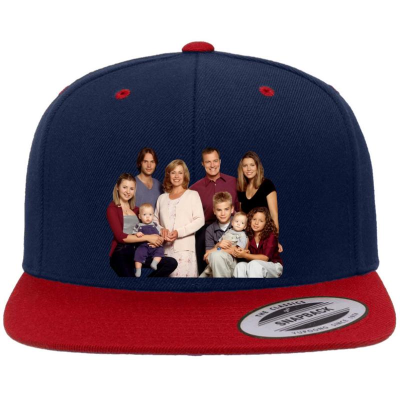 7Th Heaven Premium Flat Bill Snapback Cap  Navy