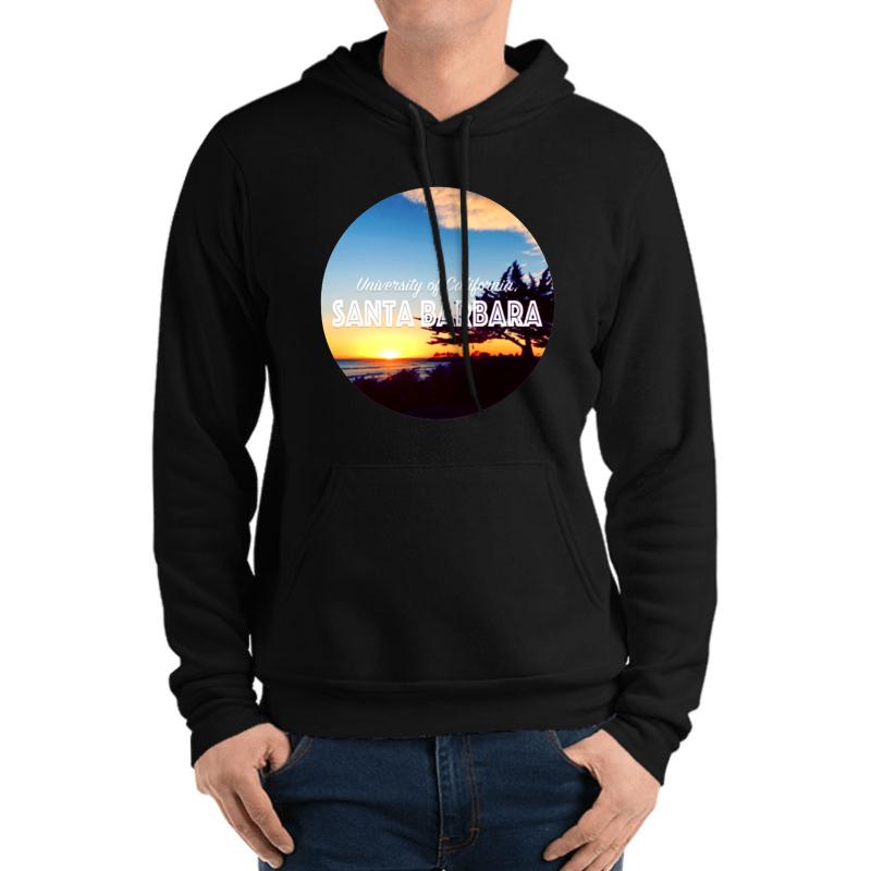 Ucsb- University Of California Santa Barbara Unisex Hooded Sweatshirt Men Black