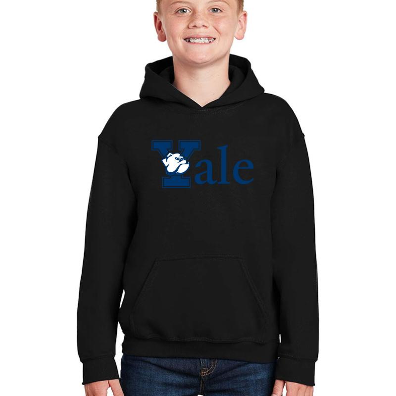 Yale University Youth Hooded Sweatshirt Boy Black