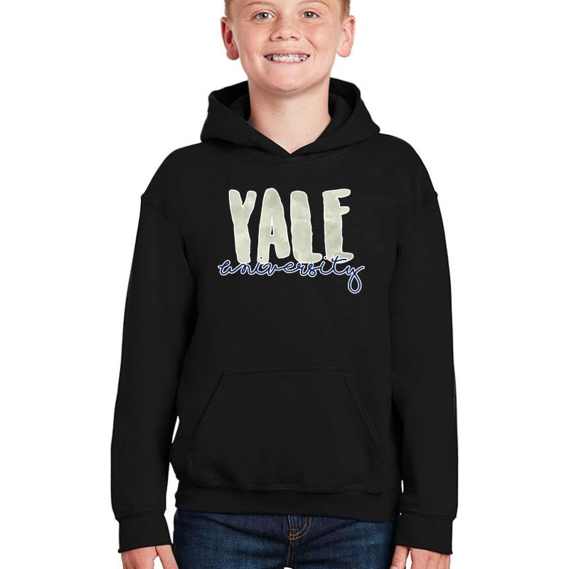 Yale University Youth Hooded Sweatshirt Boy Black