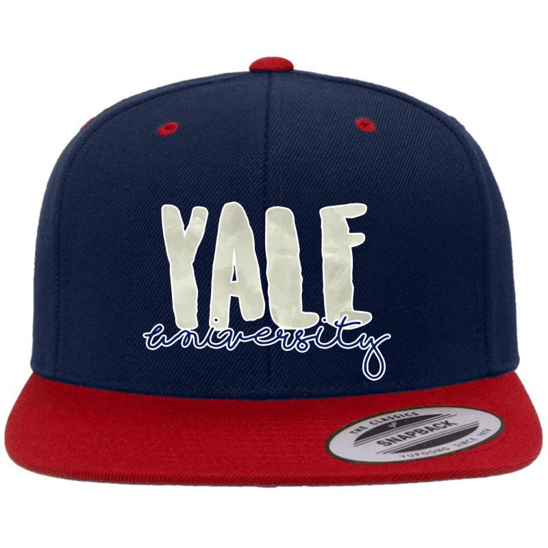 Yale University Premium Flat Bill Snapback Cap  Navy