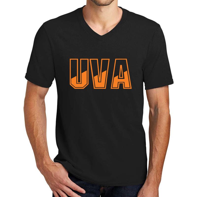 Uva Unisex V-Neck T-Shirt Men Black