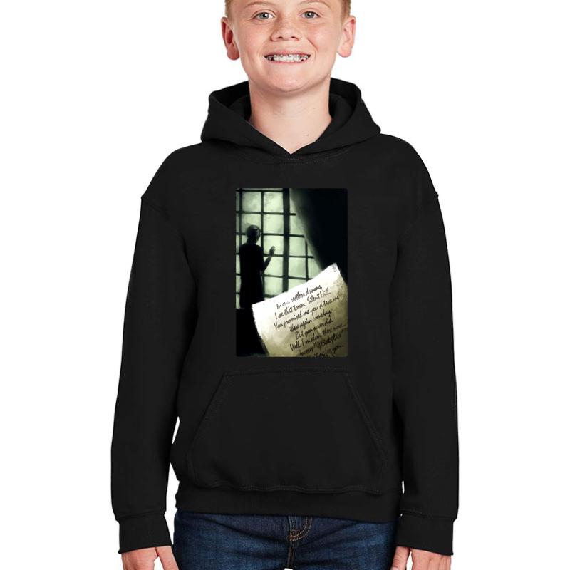 Waiting For You... Silent Hill 2  Youth Hooded Sweatshirt Boy Black