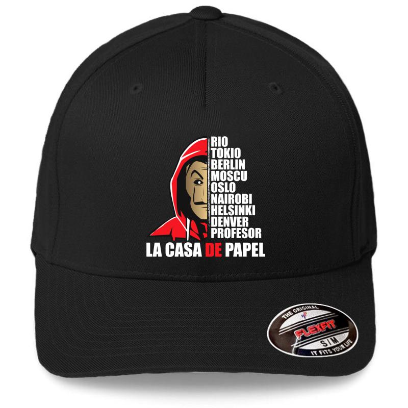 Actors Of The Papel Casa - Actor Lacasa Of Papel - The Tv Series Balck Flexfit Baseball Cap  Black