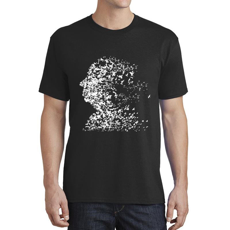 Alfred Hitchcock - The Birds Unisex T-Shirt Men Black