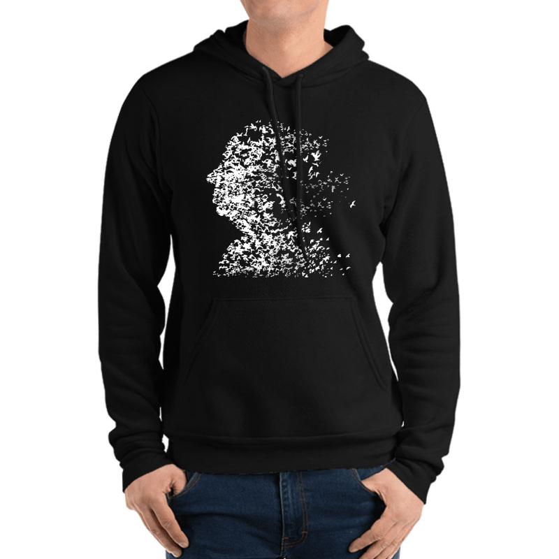 Alfred Hitchcock - The Birds Unisex Hooded Sweatshirt Men Black