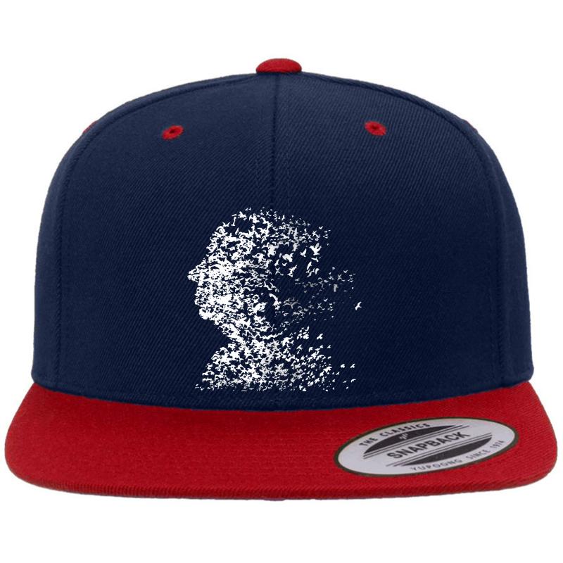 Alfred Hitchcock - The Birds Premium Flat Bill Snapback Cap  Navy