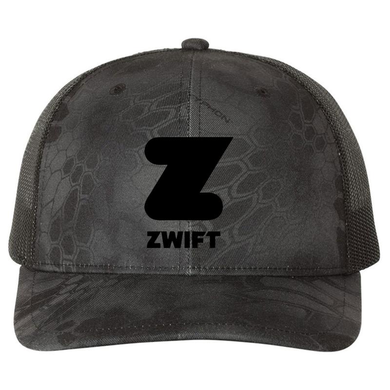 Zwift  Richardson Premium Trucker Snapback Cap  Kryptek Typhon Black