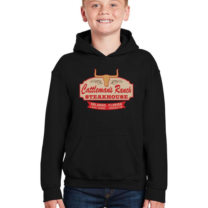 Youth Hooded Sweatshirt Boy Black