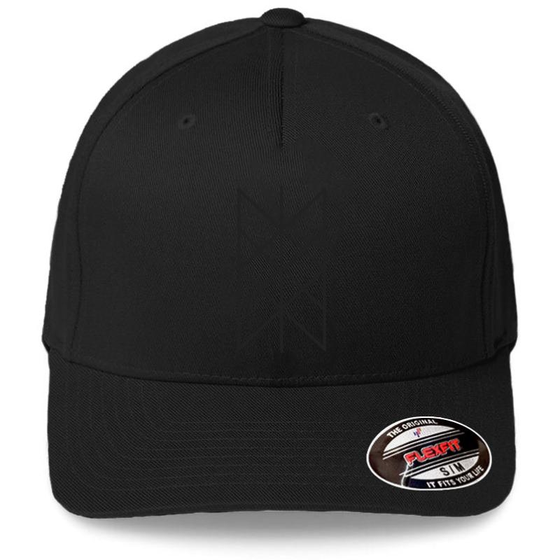 Web Of Wyrd - Weaving Of Norse Fates Dark  Flexfit Baseball Cap  Black