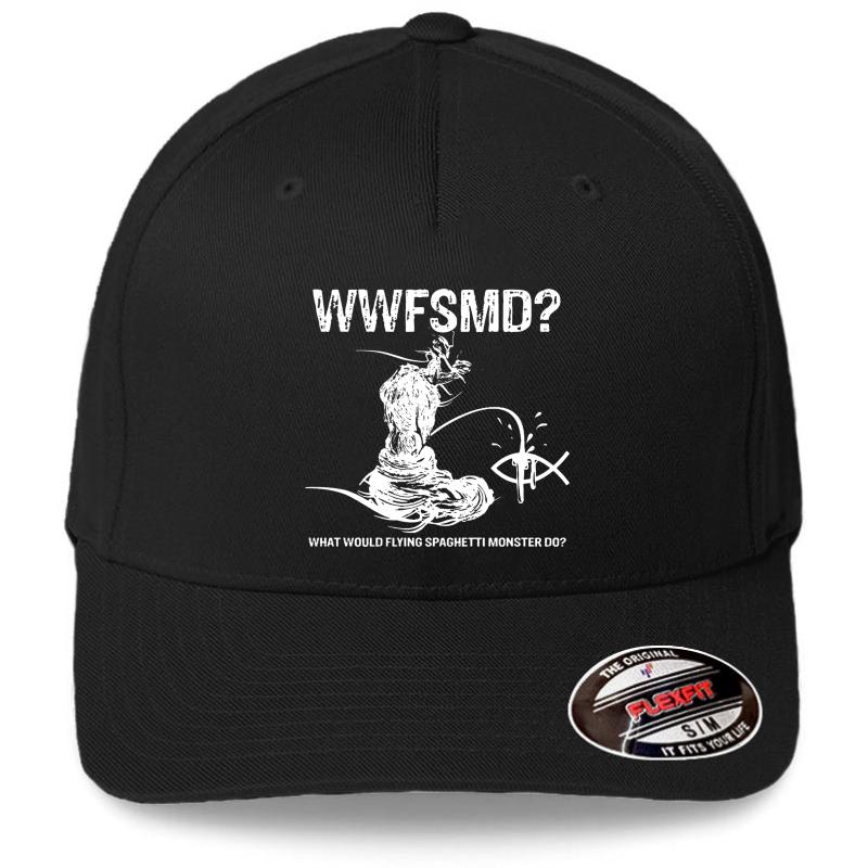 What Would Flying Spaghetti Monster Do? Clothing Flexfit Baseball Cap  Black