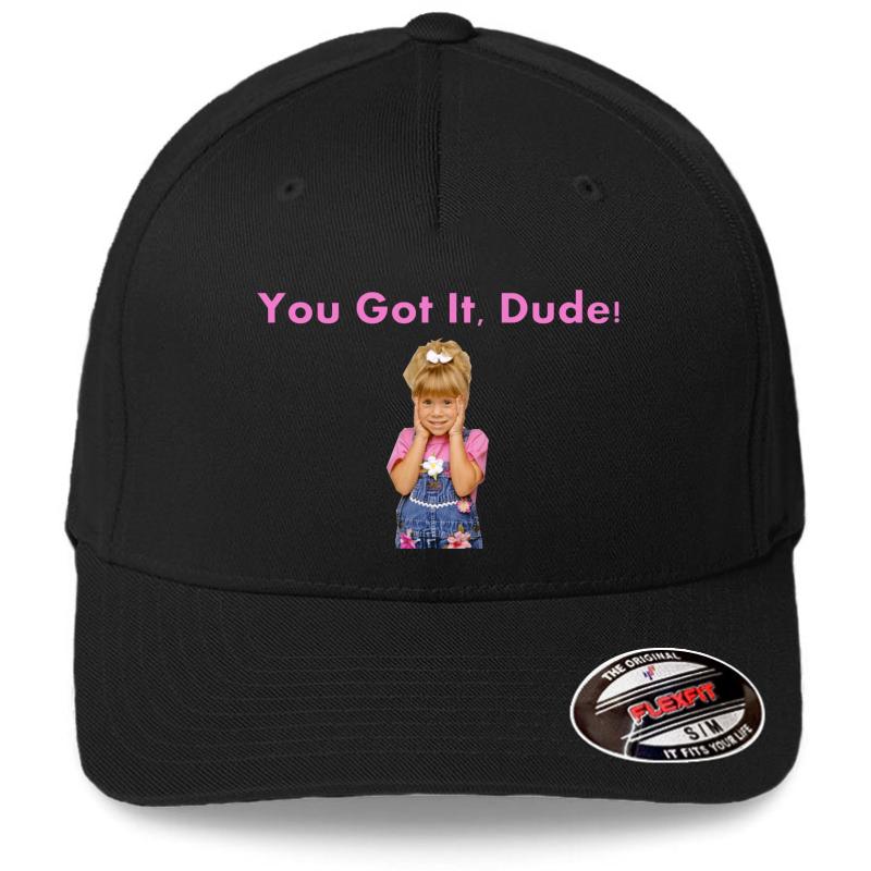 You Got It Dude Full House Flexfit Baseball Cap  Black