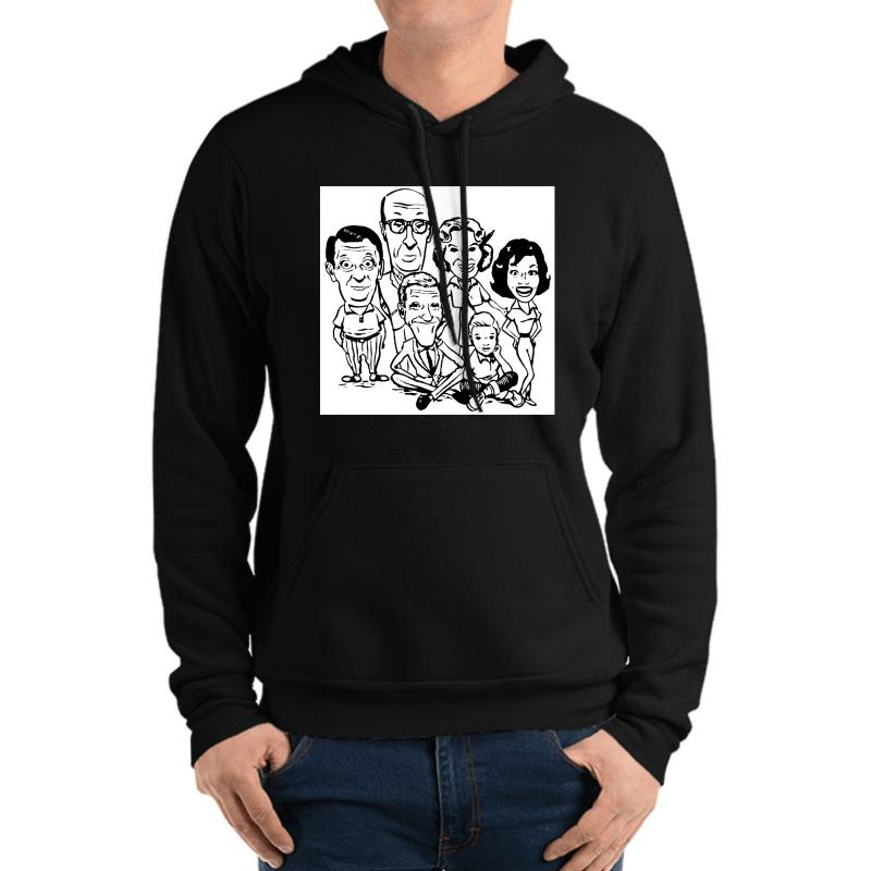 Vintage Dick Van Dyke Show Unisex Hooded Sweatshirt Men Black