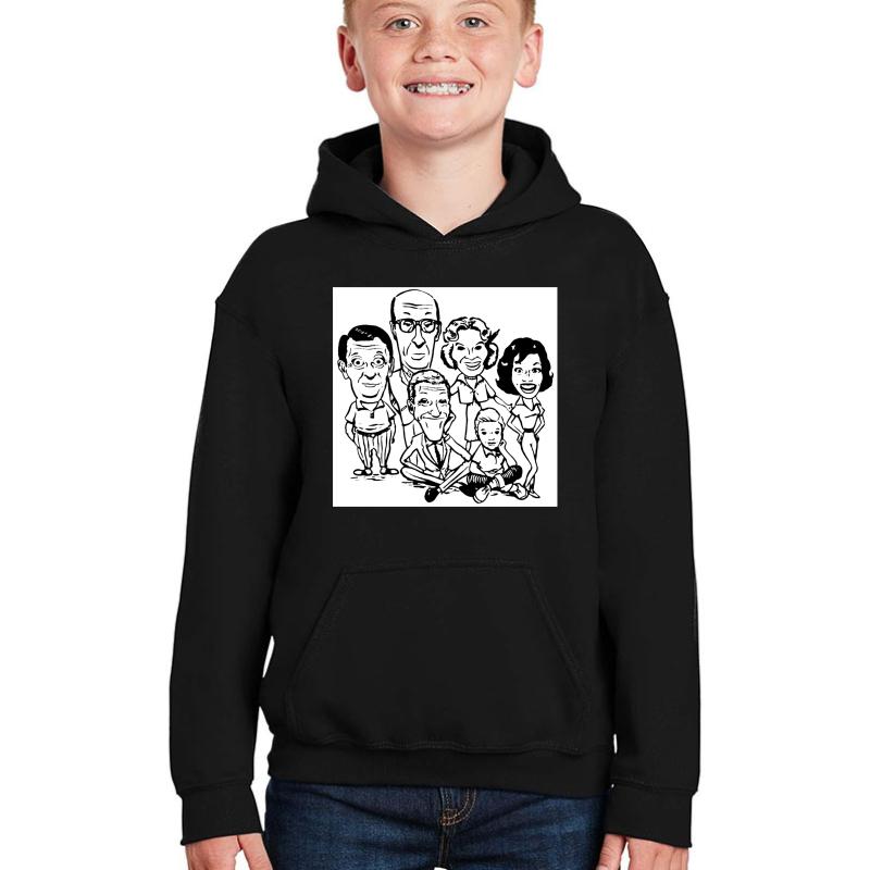 Vintage Dick Van Dyke Show Youth Hooded Sweatshirt Boy Black