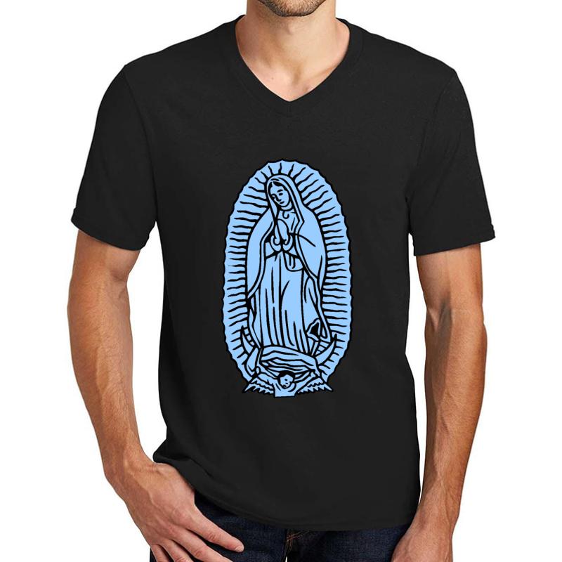 The Virgin Mary-2 Unisex V-Neck T-Shirt Men Black