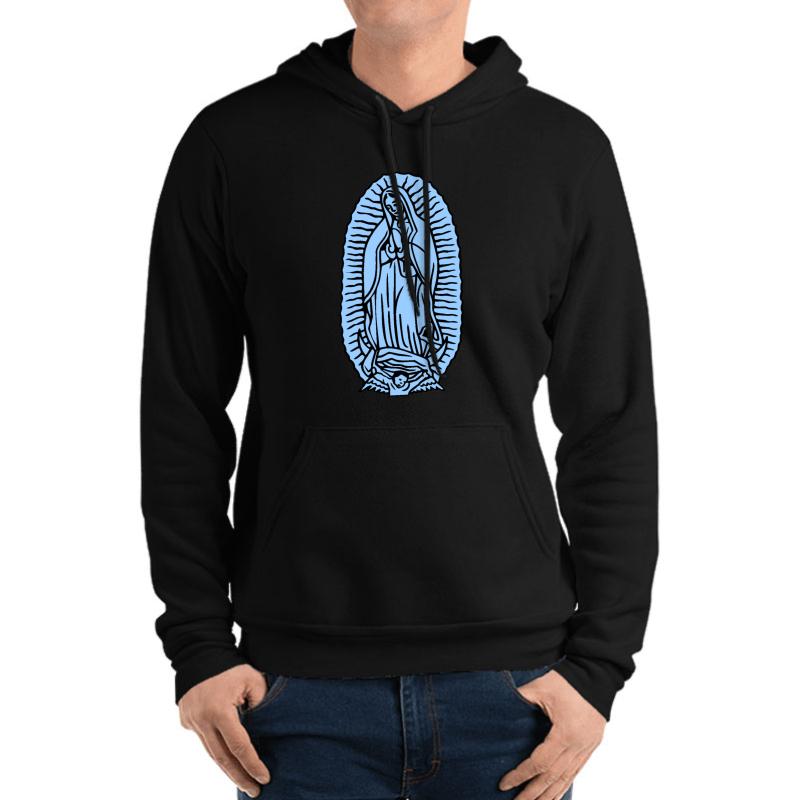 The Virgin Mary-2 Unisex Hooded Sweatshirt Men Black