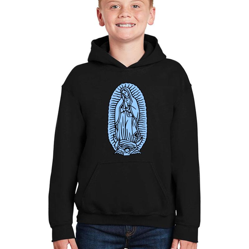 The Virgin Mary-2 Youth Hooded Sweatshirt Boy Black