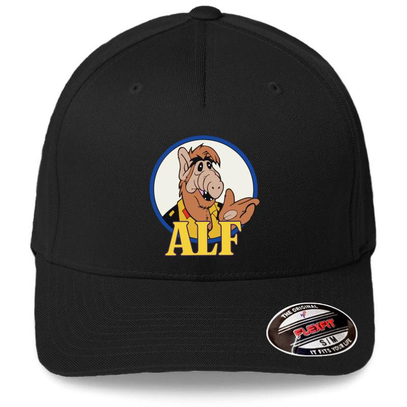 Alf Tv Show 80S 1980S Alien Comedy Sitcom Flexfit Baseball Cap  Black