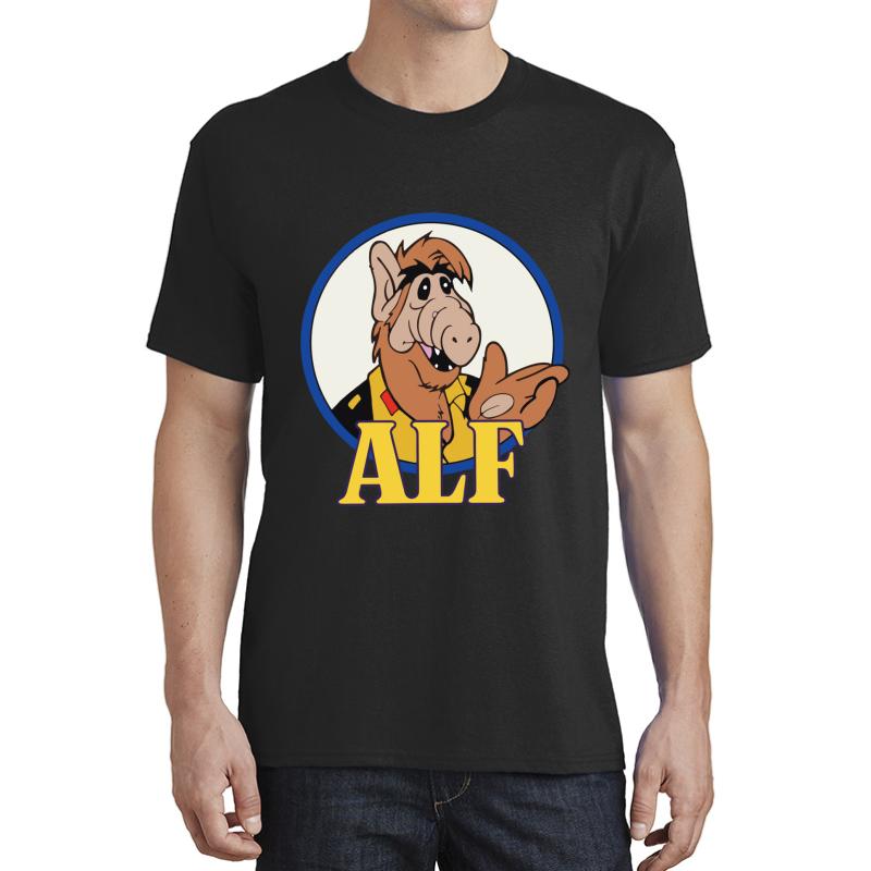 Alf Tv Show 80S 1980S Alien Comedy Sitcom Unisex T-Shirt Men Black