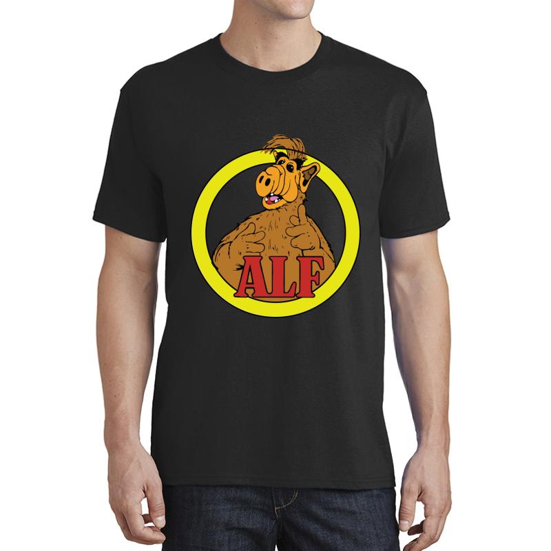 Alf Tv Show 80S 1980S Sitcom Comedy Unisex T-Shirt Men Black