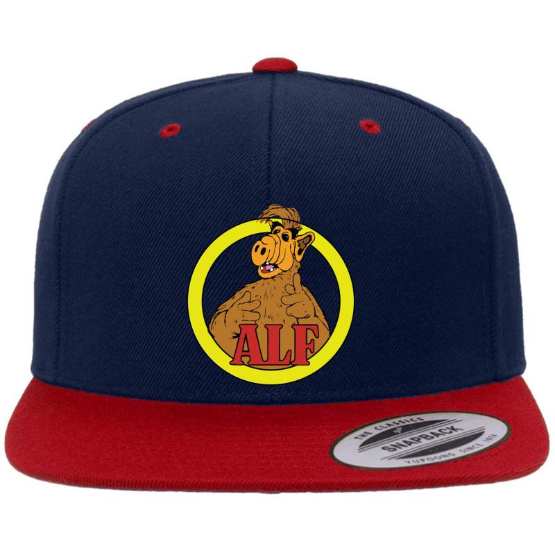 Alf Tv Show 80S 1980S Sitcom Comedy Premium Flat Bill Snapback Cap  Navy