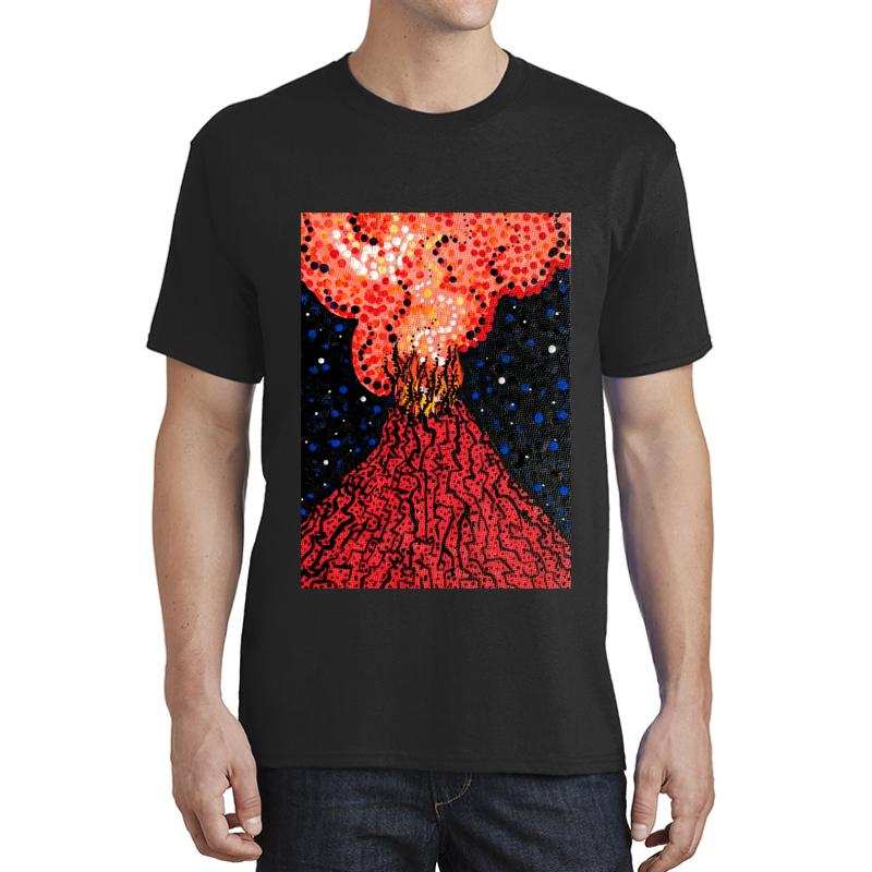 Volcano 1 Unisex T-Shirt Men Black