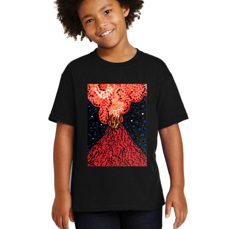 Volcano 1 Youth T-Shirt Boy Black