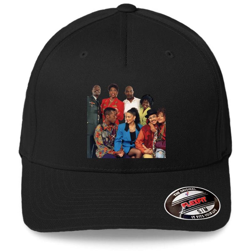 A Different World Characters Flexfit Baseball Cap  Black