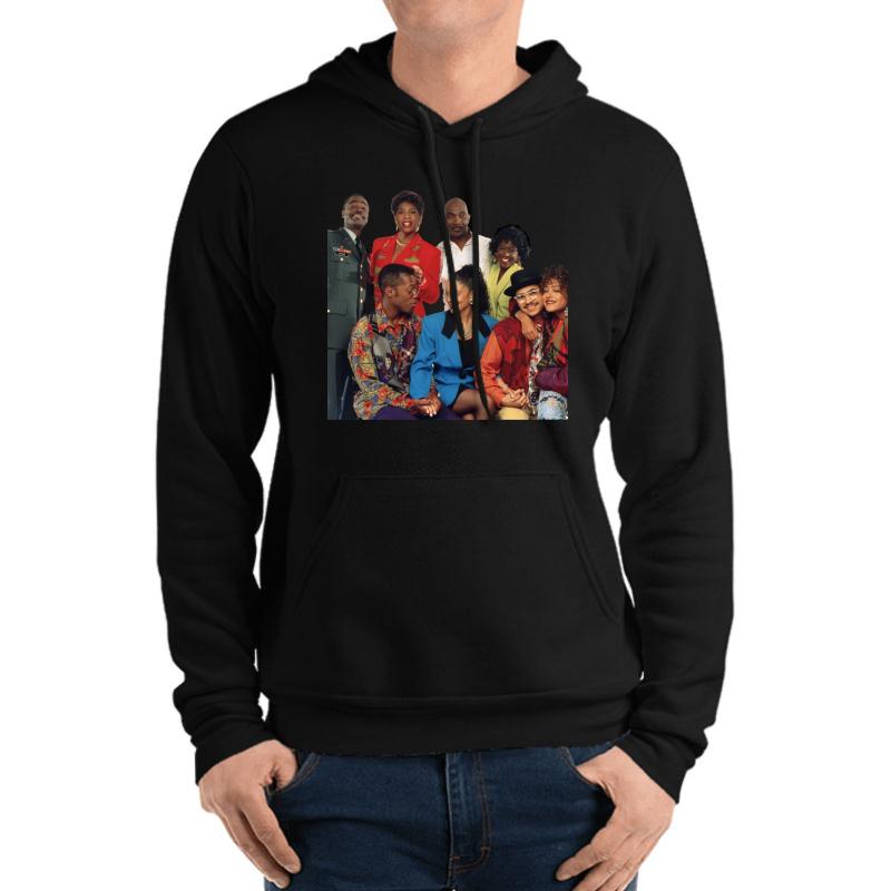 A Different World Characters Unisex Hooded Sweatshirt Men Black