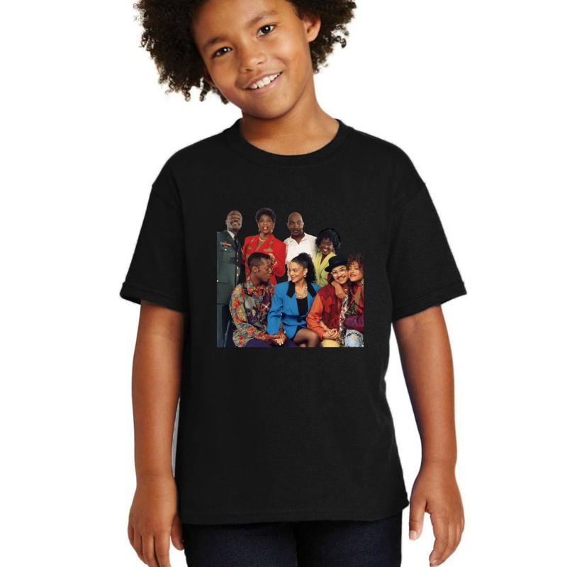 A Different World Characters Youth T-Shirt Boy Black