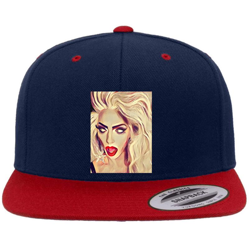 Alyssa Edwards Premium Flat Bill Snapback Cap  Navy