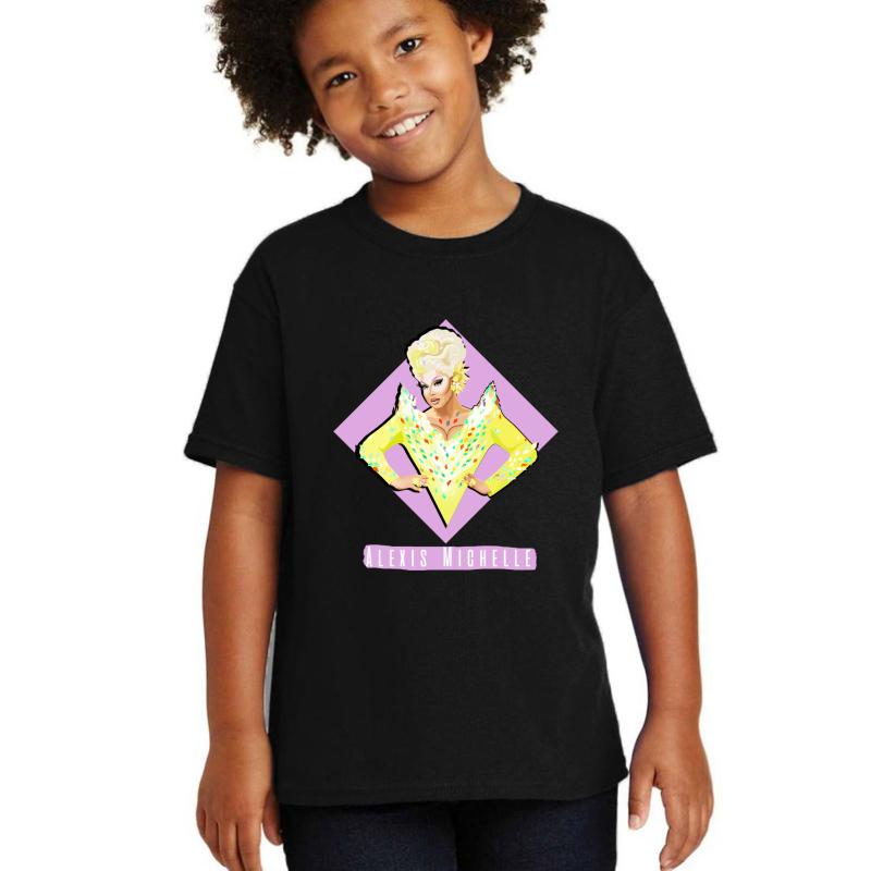 Alexis Michelle Rpdr Inspired Design Youth T-Shirt Boy Black