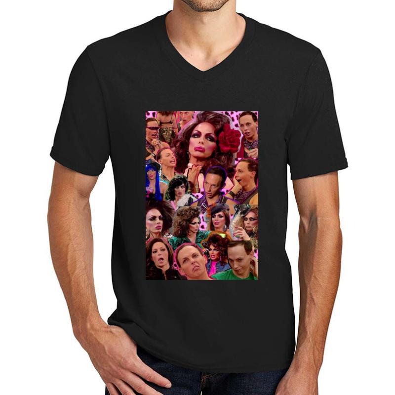 Alyssa Edwards Unisex V-Neck T-Shirt Men Black