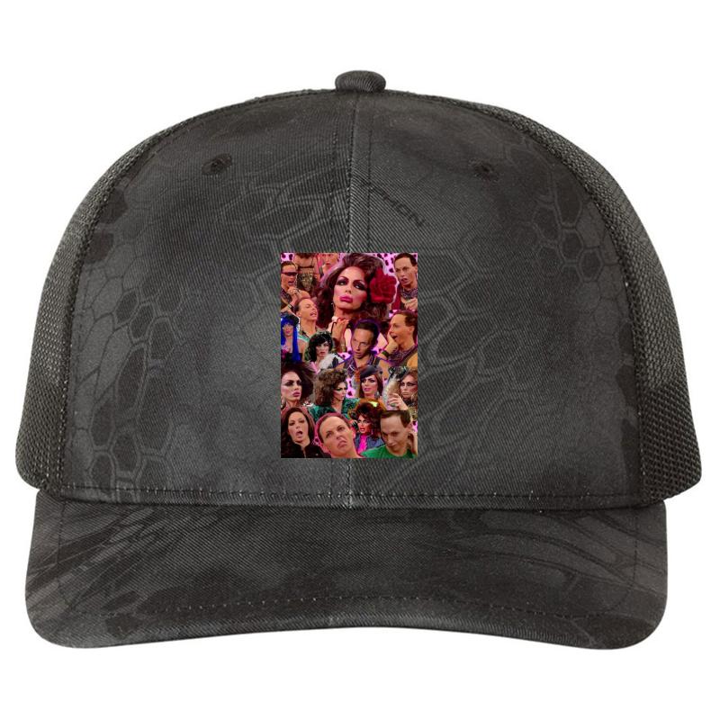 Alyssa Edwards Richardson Premium Trucker Snapback Cap  Kryptek Typhon Black