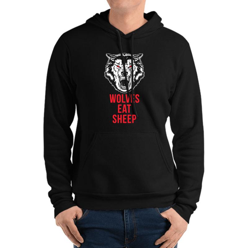 Wolves Eat Sheep Unisex Hooded Sweatshirt Men Black