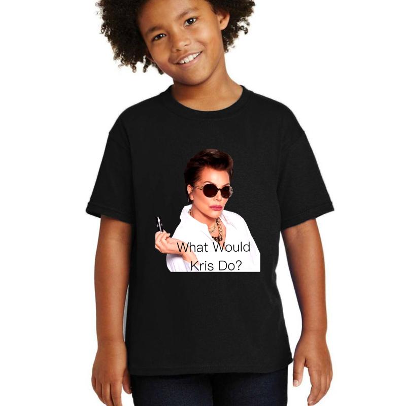 What Would Kris Jenner Do? Youth T-Shirt Boy Black