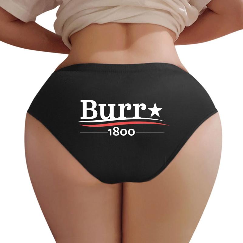 Alexander Hamilton Aaron Burr 1800 Burr Election Of 1800 Women Underwear Panties Women Black