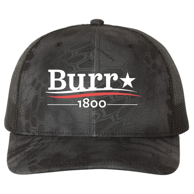 Alexander Hamilton Aaron Burr 1800 Burr Election Of 1800 Richardson Premium Trucker Snapback Cap  Kryptek Typhon Black