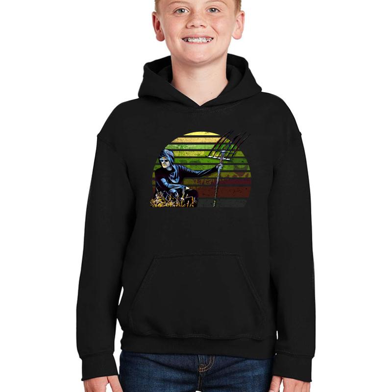 Amish David - Schitt's Creek Youth Hooded Sweatshirt Boy Black