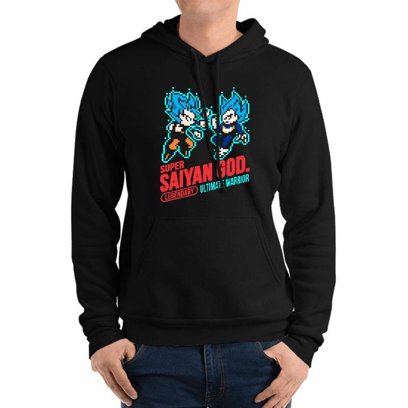 Dragon Ball Super - 8-Bit Super Saiyan Youth Hooded Sweatshirts