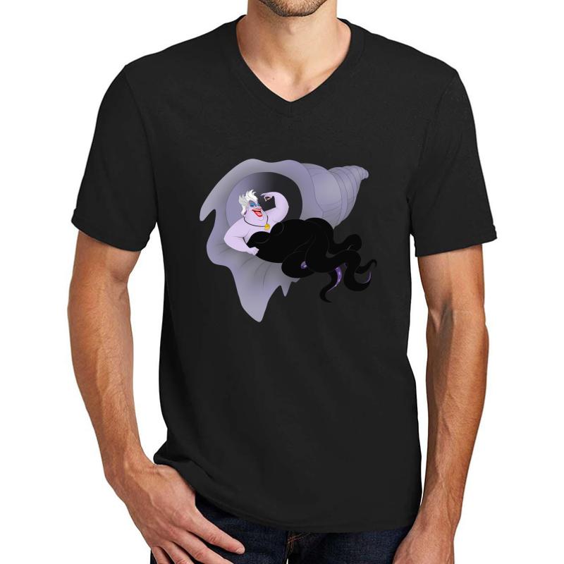 Ursula Unisex V-Neck T-Shirt Men Black