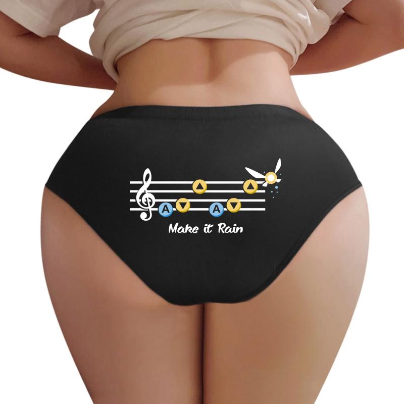 Zelda Song Women Underwear Panties Women Black